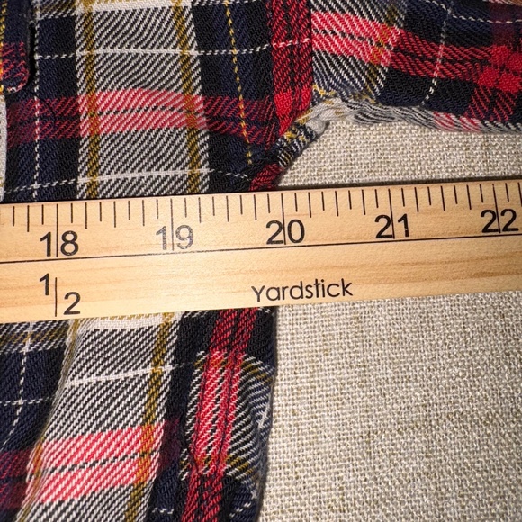 Zara | Trafaluc Collection Women's Plaid Flannel Crop Top | Size S - Picture 5 of 6